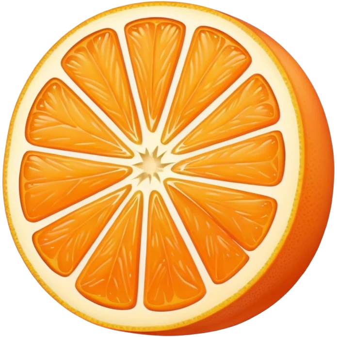 pastel orange slice emoji