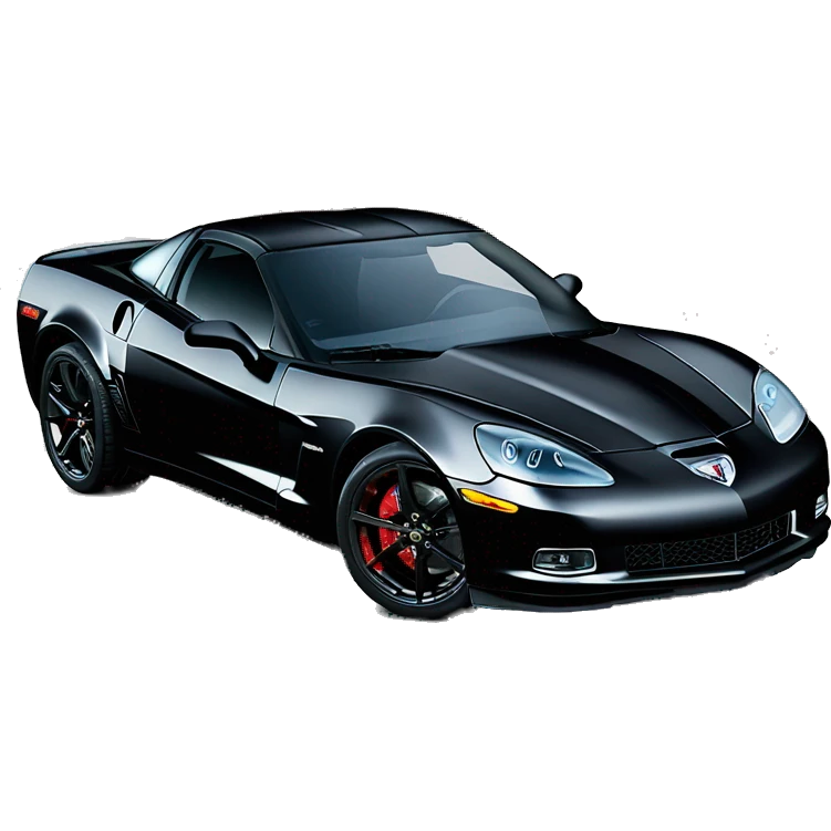 2008 corvette z06 black emoji