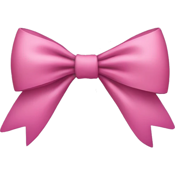 Coquette bow emoji