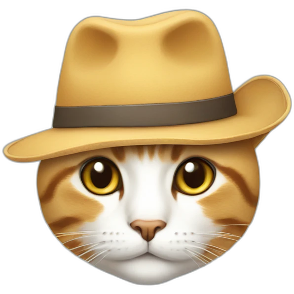 Cat wear a hat  emoji