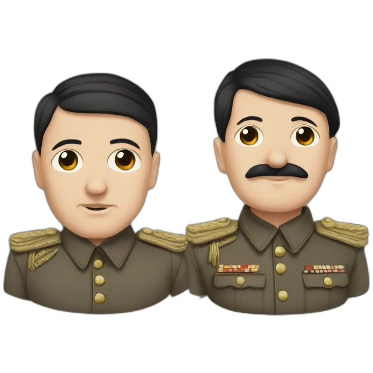 hitler with staline emoji