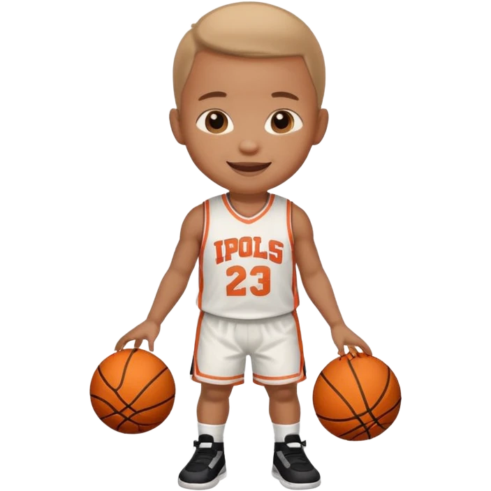 A baby basketball player emoji
