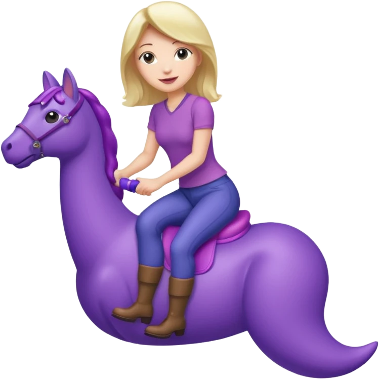 Naked woman riding a dildo emoji