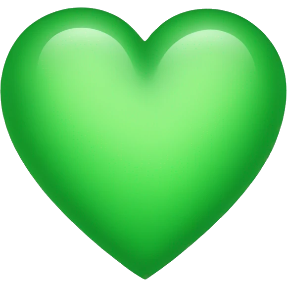 green heart emoji