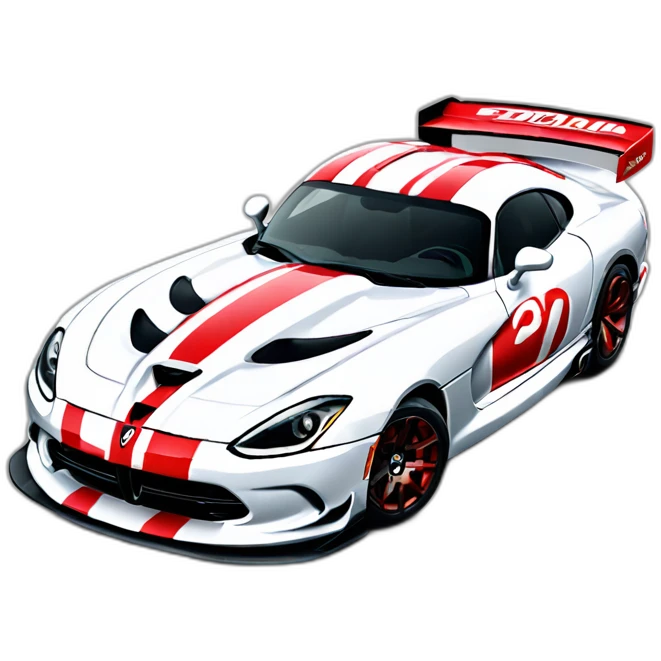 dodge viper racecar emoji
