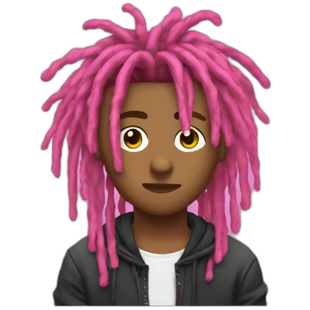 Juice wrld pink dreads emoji