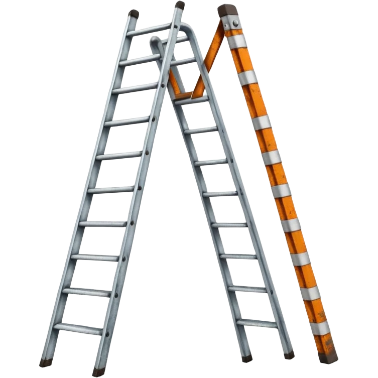 Broken ladder with tape fix emoji