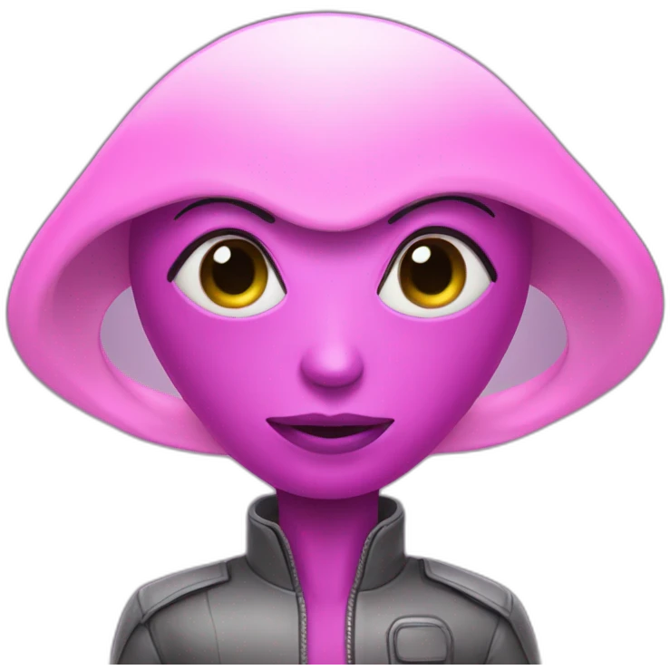 Extraterrestre Rosado emoji