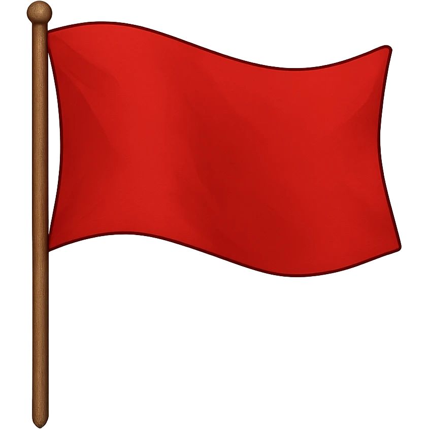 red flag emoji