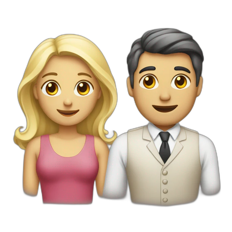Homme et femme emoji