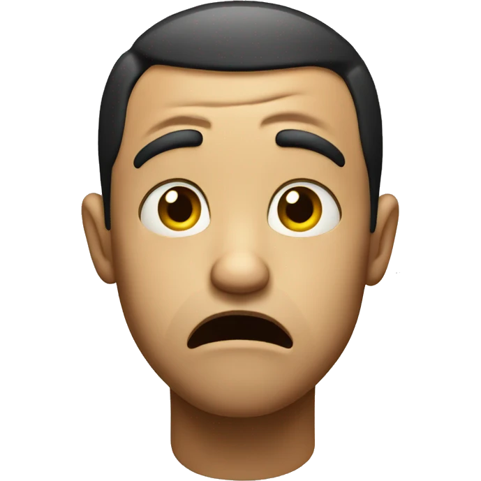 shocked sad emoji