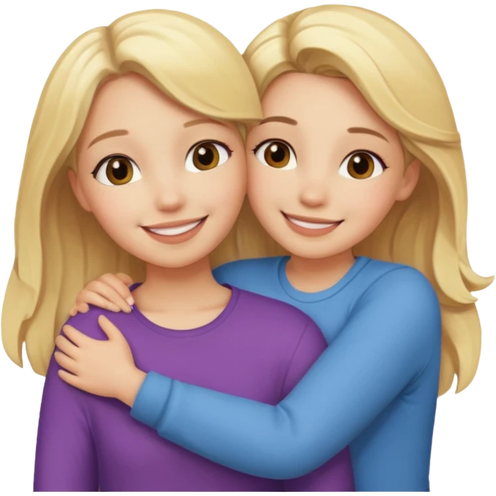 Tow girl friend together  emoji