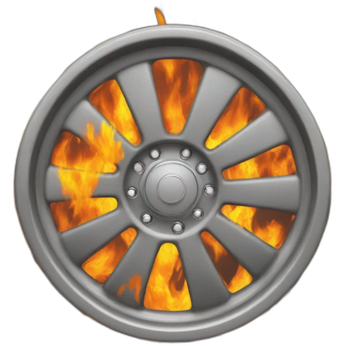 fire car wheel emoji