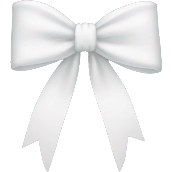 white bow emoji