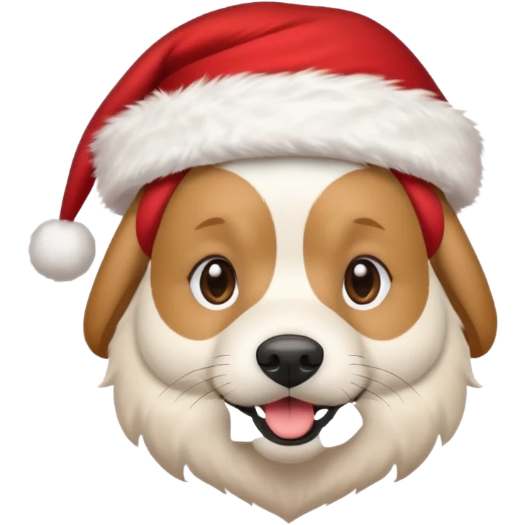 Dog Santa emoji