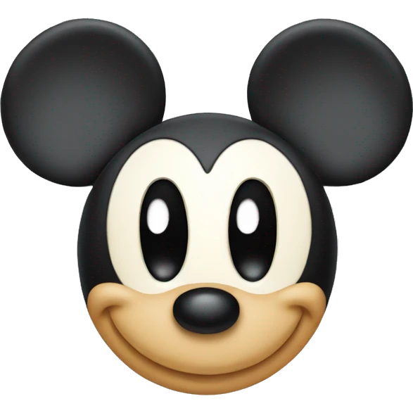 Mickey mouse head emoji