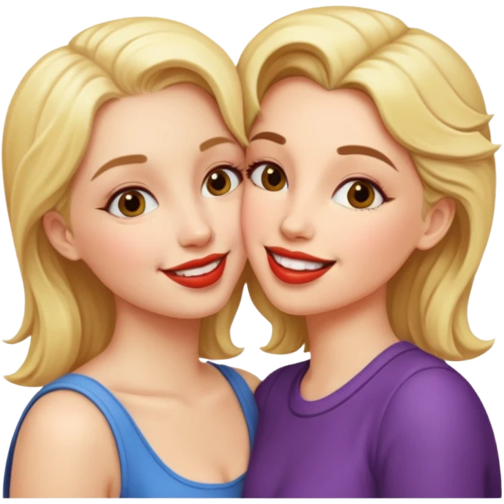 Kissing lesbian emoji