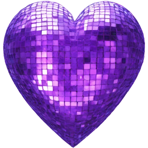 disco heart purple emoji