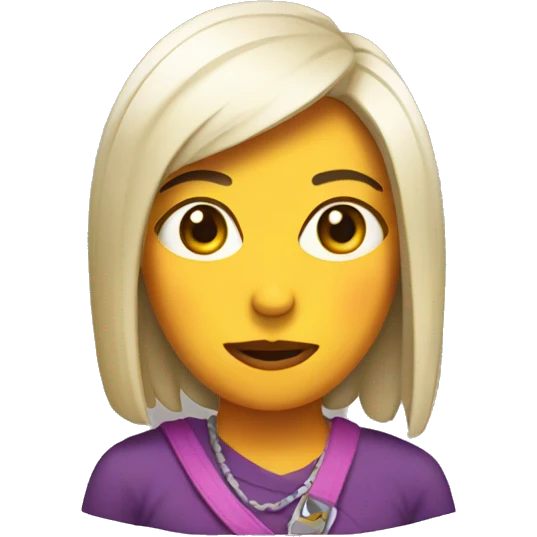 chica con cara de asco emoji