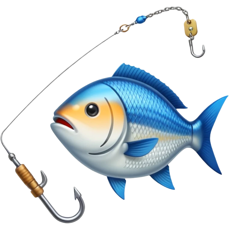 credit card phishing prevention with a fishing hook emoji