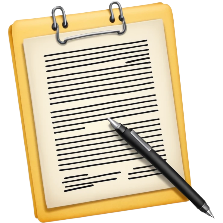 documents and personal license emoji