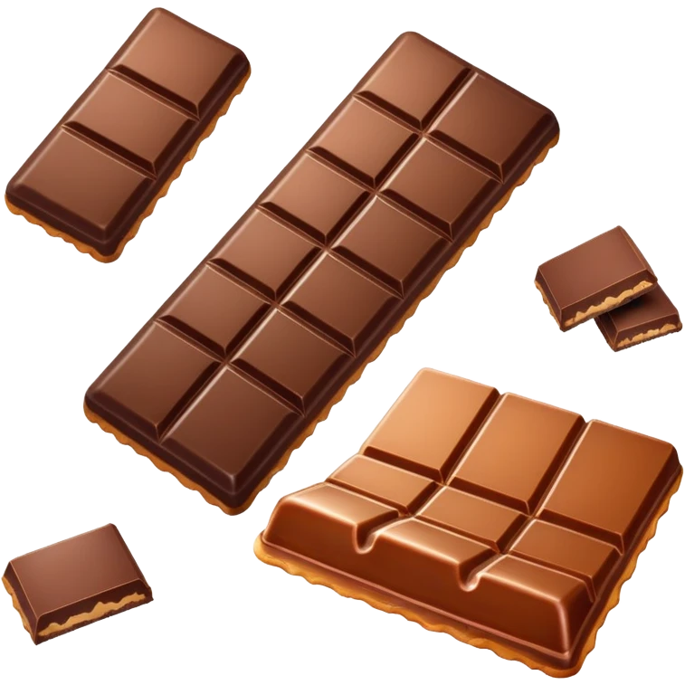 Salted caramel chocolate bar emoji