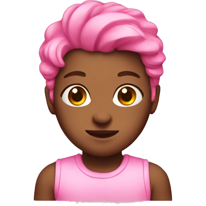 Cute pink emoji