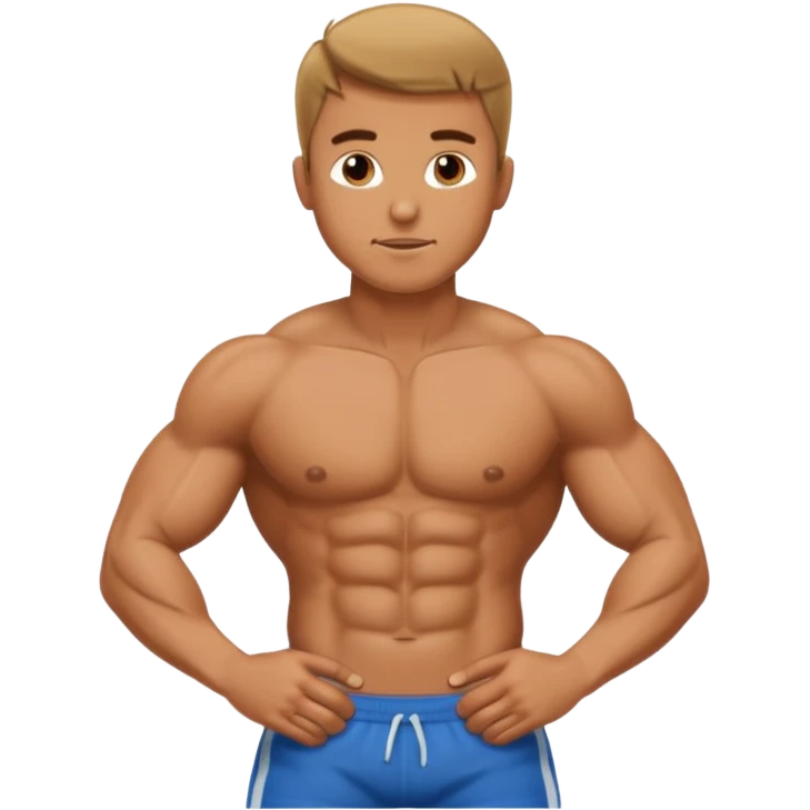 man doing abdominals emoji