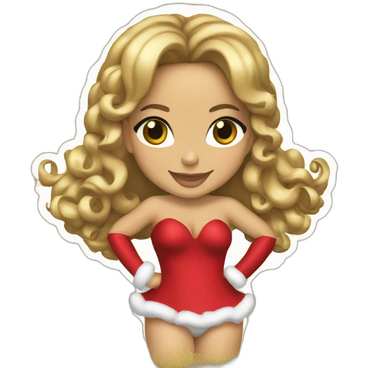 mariah carey christmas emoji