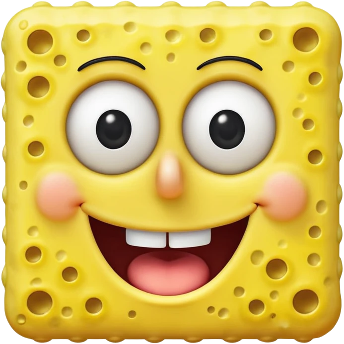 spongebob smiling emoji