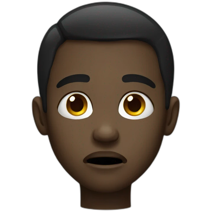 Black crying emoji