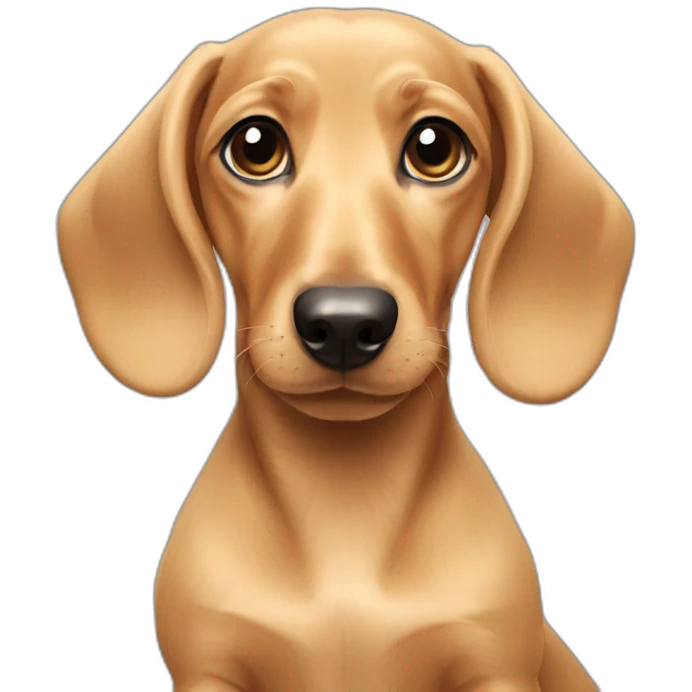 Blonde dachshund puppy emoji