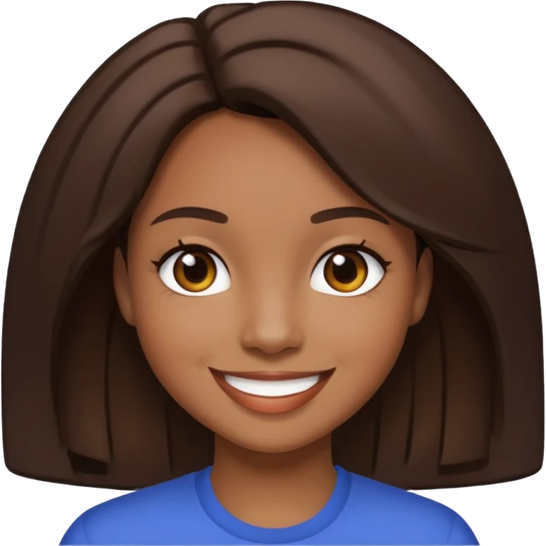 K-Ci Hailey with dark brown hair emoji
