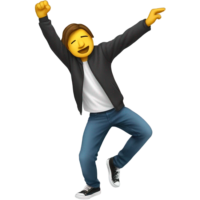 person doing the dab emoji