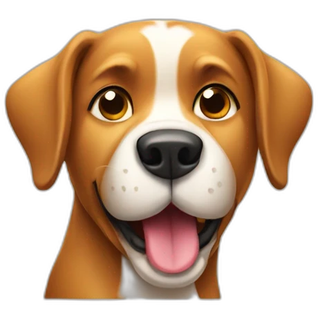 Dog drink beer emoji