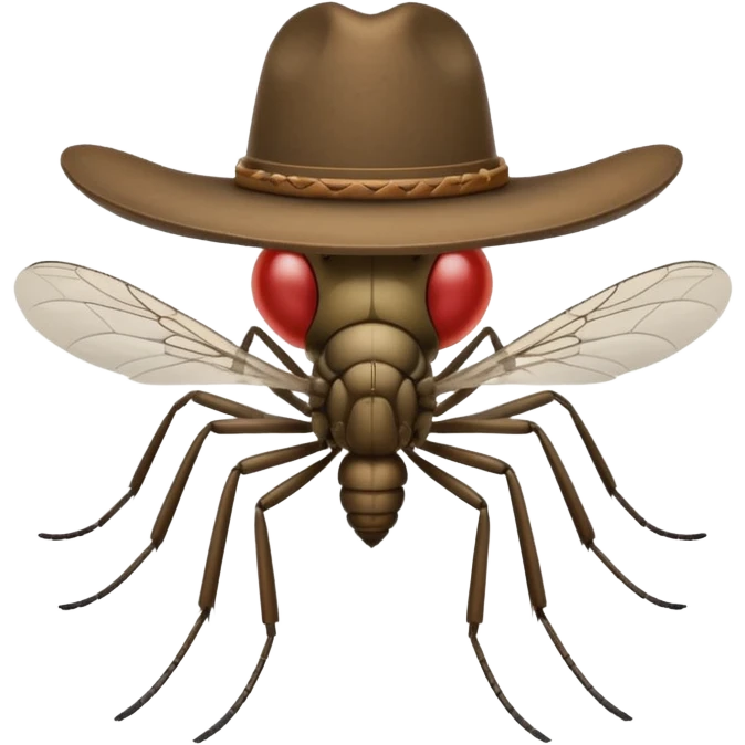 mosquito with a cowboy hat emoji