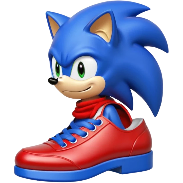 los zapatatos rojos de sonic emoji