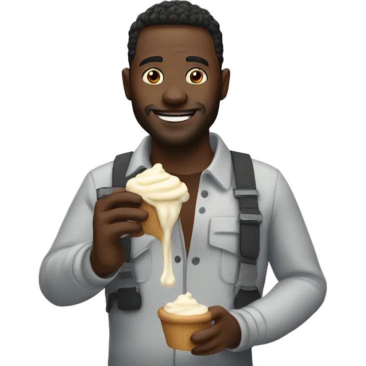 men liking cream emoji