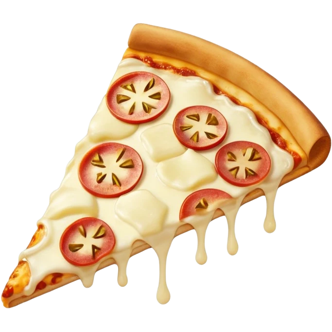 Cheese 🧀 pizza slice 1 slice with  cutting Apple pieces emoji