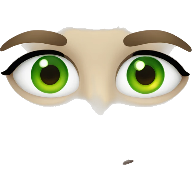 green eye emoji