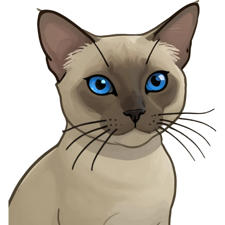 Siamese cat emoji