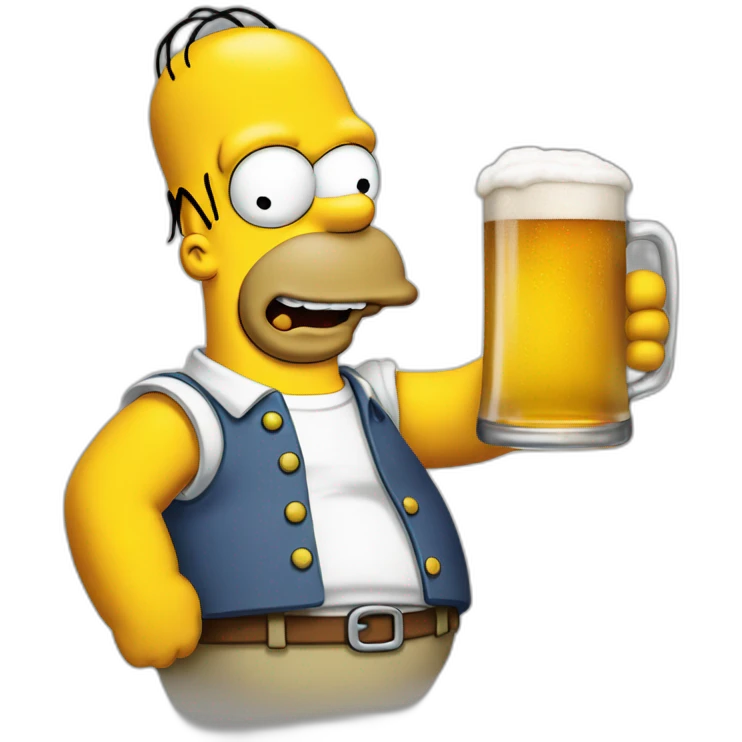Homer simpson bière emoji