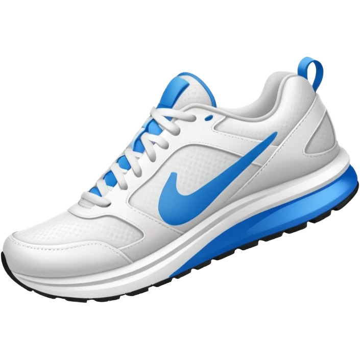 A running shoe or stylized sneaker, symbolizing activity, sport and movement. Minimalist emoji style. emoji