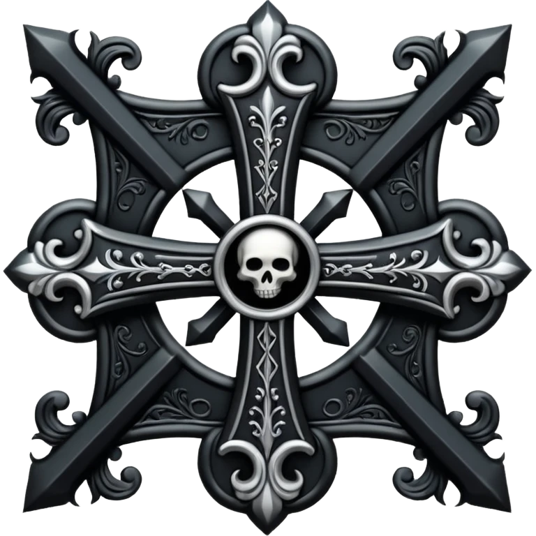 goth cross emoji