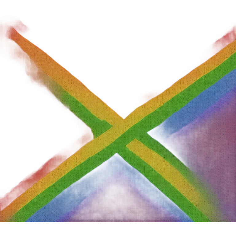 Pride flag with red x emoji