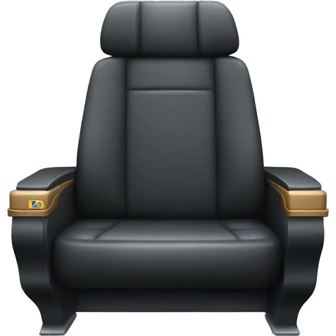 luxury dark Train Seat emoji