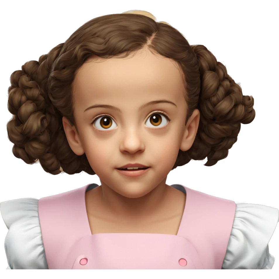 realistic girl in apron emoji