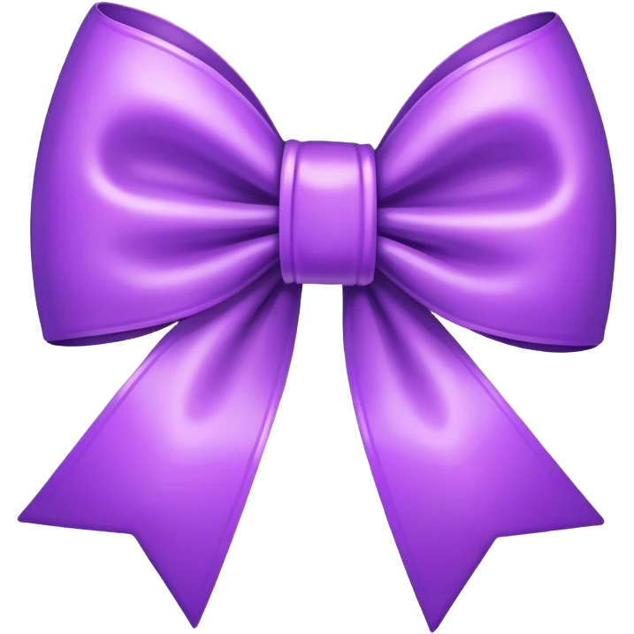 Purple bow emoji