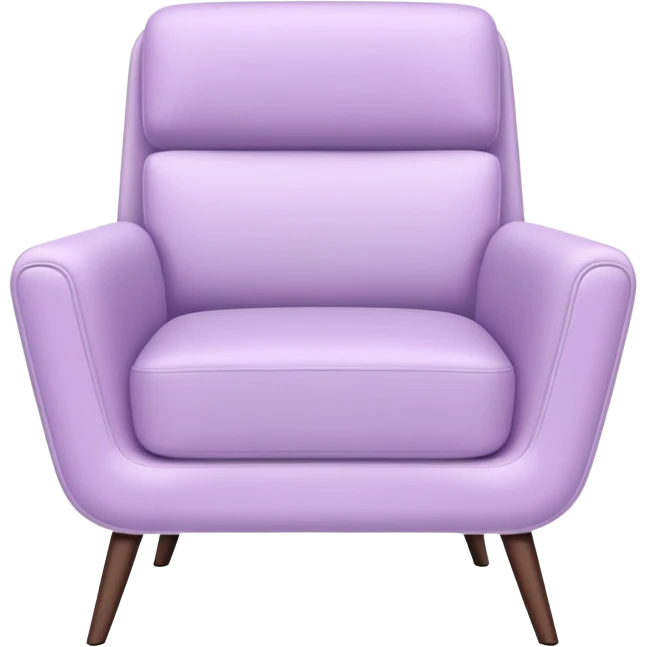 Pale purple modern chair emoji