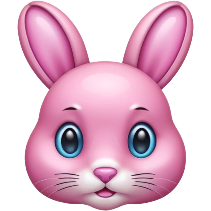  crystallized bunny that's pink emoji
